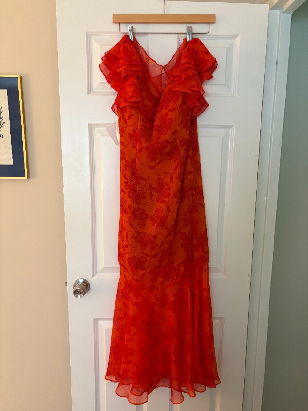Amaria Tangerine Maxi Dress from Azazie